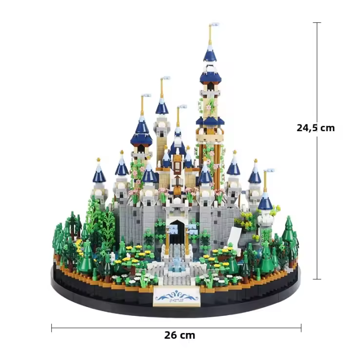 Bloques De Construcción Creativos 3600PCS Ciudad Princesa Castillo Partículas Micro Bloques De Diamante Juguetes Para Niños Regalos Para Los Días De Los Niños - 1