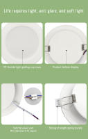 8PCS Lámpara De Techo LED 6W-24W AC100V-240V Sin Parpadeos Para Cocina Sala De Reuniones Y Dormitorio Lámpara De Downlight De Célula - details 9