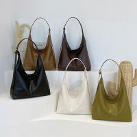 Bolso De Hombro Para Mujer Estilo Coreano Con Gran Capacidad Bolso Cruzado Sencillo Y Casual De Cuero PU Bolsa De Mano Con Solapa - details 16