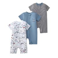 Mono de verano para bebé, de manga corta, con cremallera de doble cabeza, para gatear, para recién nacido, caja de regalo - details 24