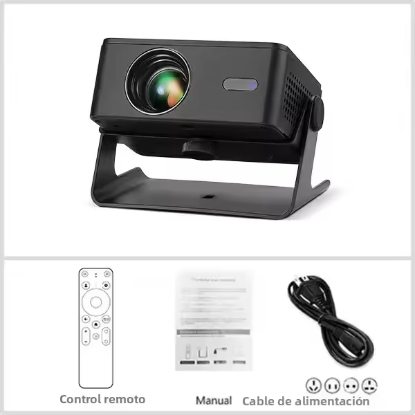 Proyector AUN A32 MINI Portátil Para Cine En Casa LED WIFI Espejo Android IOS SmartPhone 1080P 4K Movie Resolución Óptica 1280x720dpi - 1
