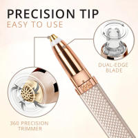 Lápiz Labial Multifuncional 2 En 1 Con Luz LED Aparato De Peluquería Para Mujer Eliminador De Vello De Axilas Piernas Y Cejas - details 3