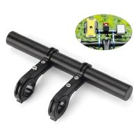 Soporte Multifuncional De Bicicleta De Aluminio 20cm Doble Marco Extensión De Manillar Equipamiento De Ciclismo Luz Código Tabla - details 6