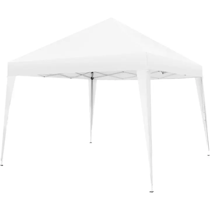 Carpa Plegable, Estructura Robusta, Regulable, Cenador, Pergolas de Jardin, Toldo Camping, Playa, Exterior, Carpas Repelentes al Agua, Cenadores para Jardin - 3x3 m Blanco - 1