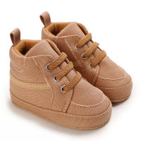 Zapatos De Bebé Para Niños Y Niñas De 0 a 18 Meses Alta Top Casual Suela Suave Deportivos Antideslizantes Fabricado Con Lona Y Cork - details 2