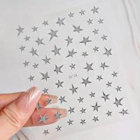 Pegatinas De Uñas 3D Metálicas Plateadas Y Doradas Estrella Disipada Adornos Para Manicura Arte De Uñas Decoración Y2K Tiras De Uñas Encanto - details 11