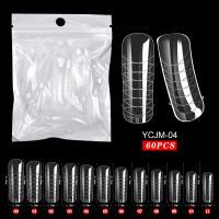 60pcs Extensiones De Uñas Falsas Art Acrílicas UV Gel Polvo Moldes De Escultura Cubiertas Completas Presión En Manicura Suministros Herramientas Para Dedos - details 10