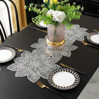 Mantel Individual De PVC Dorado Zijinhua Con Diseño De Encaje Y Almohadilla De Comedor Lujo Ligero Resistente a Altas Temperaturas - details 9
