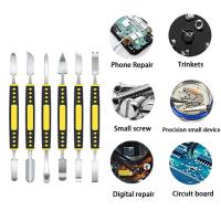 Kit De Herramientas Manuales Para Reparación De Teléfonos Móviles 6pcs Set De Abrazaderas Y Cuchillas Para Desmontaje De Teléfonos Metal Crowbar Y Spatula - details 20
