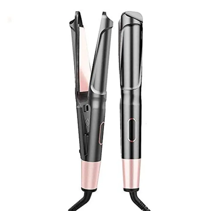 Nuevo Plancha y rizador 2 en 1, todo tipo de plancha plana retorcida de cerámica para cabello - 1