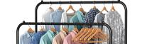 T-Lovendo - Perchero Burro Doble Rail Estante Ropa Zapatos Cajas - details 1
