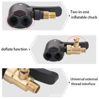 Bomba De Neumáticos Para Coche Y Camión 2 En 1 Con Clip De Conector Para Válvula Inflable Compresor De Aire Herramienta Para Desinflar - details 9