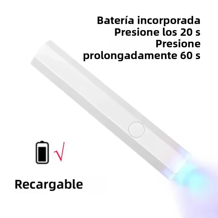 Lámpara Portátil Para Uñas Mini LED USB Secado Rápido Para Todos Los Polvos De Uñas Máquina Secadora De Uñas UV ABS Peso Aproximado 40g - 1