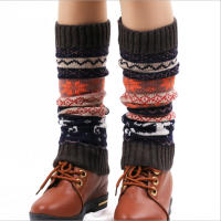 Calentadores De Piernas Navideños Para Mujer Estilo Y2k Aesthetic Punk Lolita Juego De Calcetines De Gasa Cubierta De Botas Harajuku Tejidos De Algodón Blends - details 4
