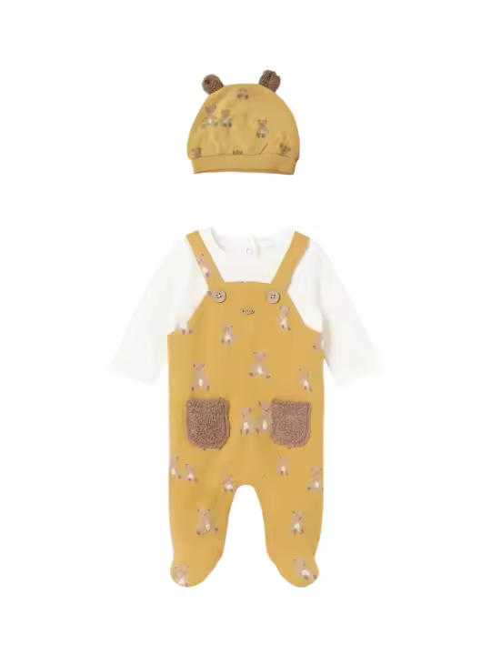 Mayoral 2618 PELELE CON GORRO Mostaza - 1