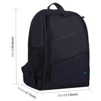 mochila hombre,mochila viaje,25LAlta capacidad Bolsa de fotografía para portátil,mochila para cámara digital,mochila para cámara réflex digital(24*18*18)negro - details 4