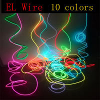 Cable De Hilo EL Glowing LED Para Fiestas Navidad Danza DIY Costumbres Ropa Decoración De Coche Luz Flexible Prenda - details 0