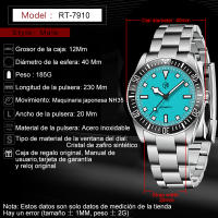 Reloj Mecánico Para Hombre RollsTimi 40mm Acero Inoxidable Resistente Al Agua Con Bisel Luminoso Y Movimiento NH35 - details 18