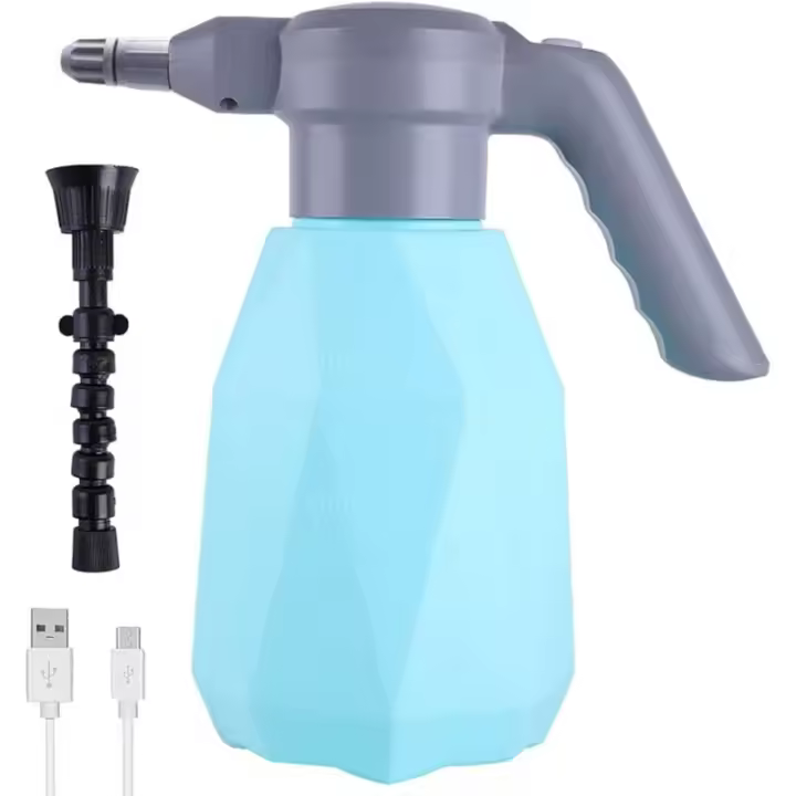 Regadera Eléctrica De 2L, Pulverizador De Plantas, Riego Automático con Caño Ajustable, Ideal para Uso Interior Y Exterior - 1