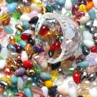 Lote De 25 Pendantes De Cristal AB De Color Mixto 10x15mm Forma De Gota Para Manualidades Joyería DIY Accesorios De Bordado - details 0