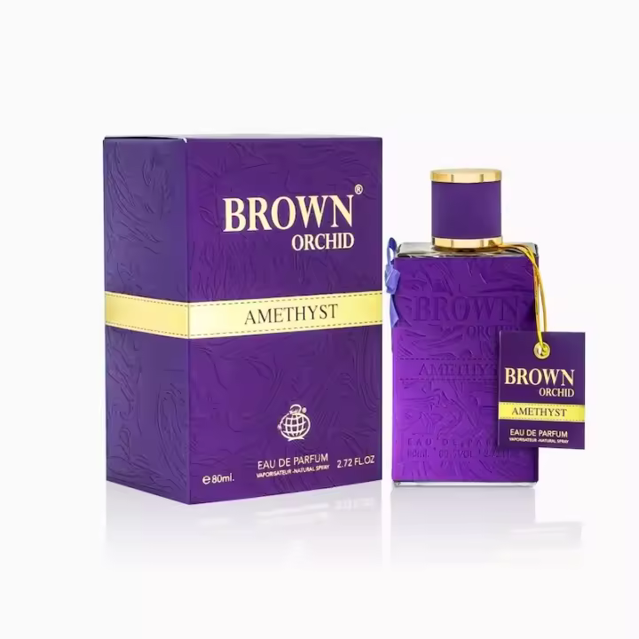Fragrance World Brown Orchid Amethyst Eau de Parfum Mujer 80 Ml - Perfume Oriental Amaderada - 1