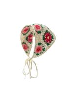 Diadema De Encaje Vintage Para Mujeres Hecha a Mano Con Pequeñas Margaritas Y Fresa En Rojo Estilo Dulce Y Casual - details 11