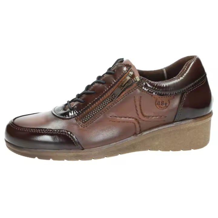 Zapatos Cordón marca 48 HORAS para mujer en color marrón. ZAPATO DE PIEL - 1