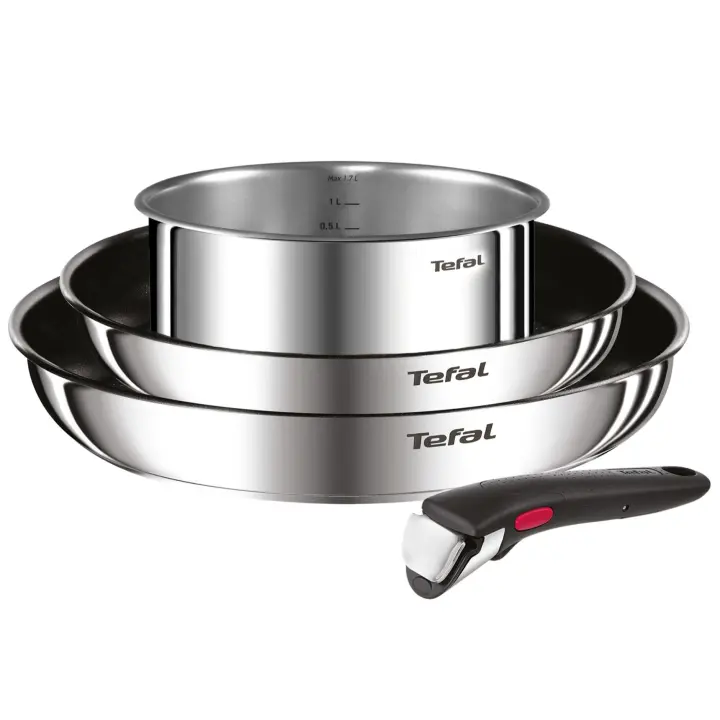 LOTE SARTENES TEFAL L881S INGENIO 22/26+CAZO+MANGO - 1