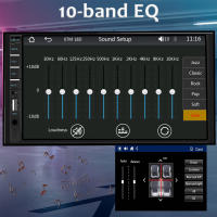 Estéreo De Coche 7 Pulgadas 2 Din Con Pantalla Táctil HD Reproductor De Vídeo CarPlay Android Auto Cámara Trasera Link Espejo USB/TF/BT Para In-Dash - details 8