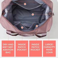 La Ropa Mojada de La Seca, Bolsa de almacenamiento de equipo, Pink Princesa, 42*28*23 cm de ancho W Bolsa de viaje plegable multifuncional impermeable nylon, separa - details 4