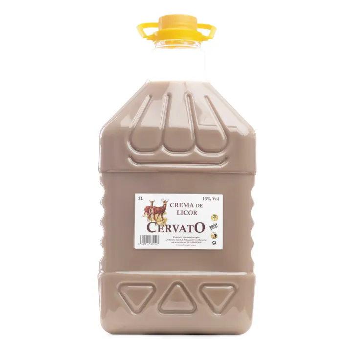 CervatO Crema de Orujo Garrafa PET 3 Litros "Una de las Cremas de Orujo más premiadas" - 1