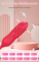 Juguete Sexual Para Mujeres Rose-Toy Dildo Vibrador Con Estimulador De Clítoris Y Lengua Licking Sucker De Silicona Médica - details 3