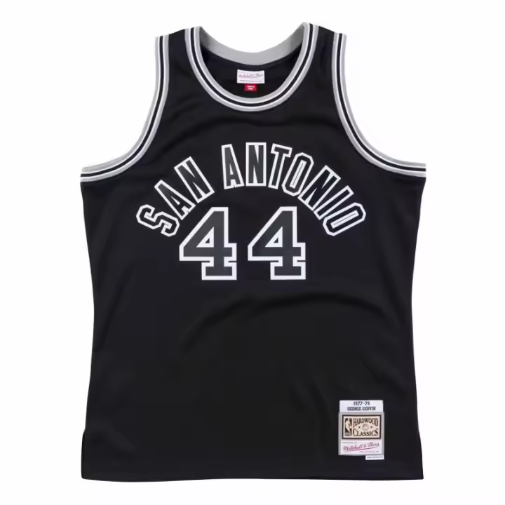 CAMISETA GEORGE GERVIN - SAN ANTONIO SPURS - SWINGMAN NEGRA 1977-78 - 1