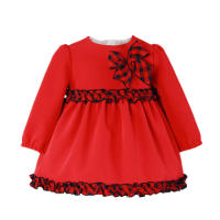 Miranda Vestido Bebe Niña 32/0502/V ROJO ropa niños Winter ROYALE CORDONETS - details 1