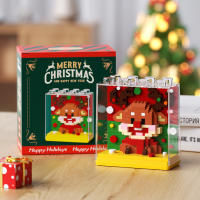 Bloques De Construcción Navideños Con Santa Claus Arbol De Navidad Reindeer Elfos Y Muñecos De Nieve Regalos De Navidad Para Niños Edad Recomendada 6-12 Años Material Plástico - details 8