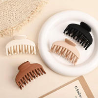 Pinza Para El Cabello De Doble Diente Para Mujeres Simple Y Mate ABS Con Pequeñas Garras Y Decoración De Diadema Pinza Para El Cabello - details 1