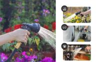 Manguera de Agua Extensible para Jardín 7,5/15/22,5/30m with Pistola Rociadora de Agua de 8 Modos | Flexible y Resistant para Lavado de Coche, Patio y Mascota | Incluye Bolsa de Almacenaje - details 0