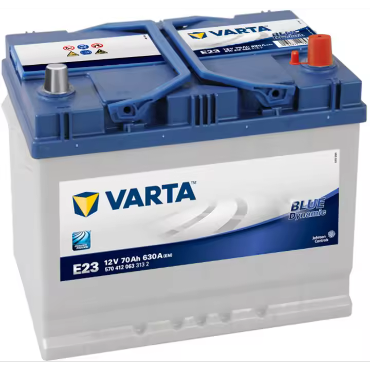 Batería de coche Varta E23 Blue Dynamic. 12V - 70Ah/630A (EN) 570 412 063 313 2 Caja D26L - 1