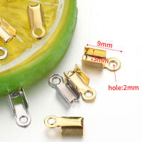50pcs De Cerraduras De Acero Inoxidable Para Cordones De Cuero Y Cuentas De Joyería DIY Conector De Bolas De Amarre Para Collares Y Pulseras Tamaños 2.5-3.5mm - details 1