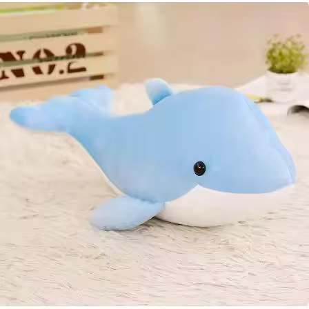 Lindo juguete de peluche, regalo de festival, muñeca de simulación de delfín, muñeca pequeña, linda almohada para niña - 1