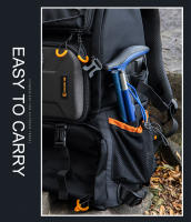 Bastón De Camuflaje Antigolpes Para Senderismo Y Escalada Plegable De Aluminio Con Punta De Acero Carbono Mango T-Handle Para Actividades Al Aire Libre Y Montañismo - details 1