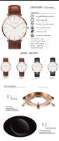 Reloj De Pulsera De Cuarzo Hannah Martin De Lujo Para Hombre En Cuero Marrón Y Plata Resistente Al Agua Estilo Casual Y Formal - details 1