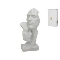 Gissed Escultura Decorativa de Rostros Abstractos en Resina con Acabado Granito Blanco – Diseño Moderno y Sofisticado para Hogar, Oficinas y Espacios Contemporáneos – Representación Artística de la Expresión y Conexión Humana – Ideal para Regalo o Colecci - details 2