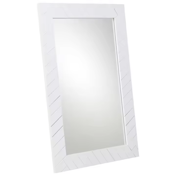 Espejo metal blanco 50x03x80h cm - 1