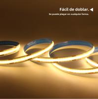 Tira De Luz LED COB 12V Alta Densidad 320LEDs/m RA90 Calor Natural Frío Rojo Azul Hielo Amarillo Rosa Flexible Para Iluminación Lineal - details 4