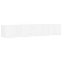 vidaXL Estante de pared para CD contrachapada 100x18x18 cm Blanco, Negro, Roble Sonoma Mueble Almacenaje Estantería para Oficina, Estudio, Dormitorio Estantería/Librería/ mueble de Almacenamiento - details 4
