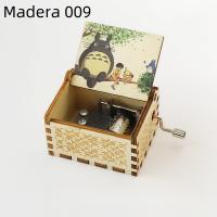 Caja de música manual de madera, con tallado retro (o talla antigua) - Regalo de cumpleaños con impresión a color - details 25