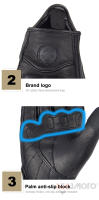 Guantes De Motocicleta Suomy De Cuero Para Hombre Y Mujer ProtecciónVintage Ciclismo Primavera Otoño Guantes De Motocross ATV - details 10