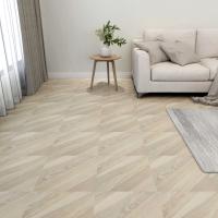 vidaXL 20x Tarimas Autoadhesivas PVC 1,86 m² Mármol Baldosaejo Color Beige a rayas,  Beige,  Mármol blanco y mas - details 1