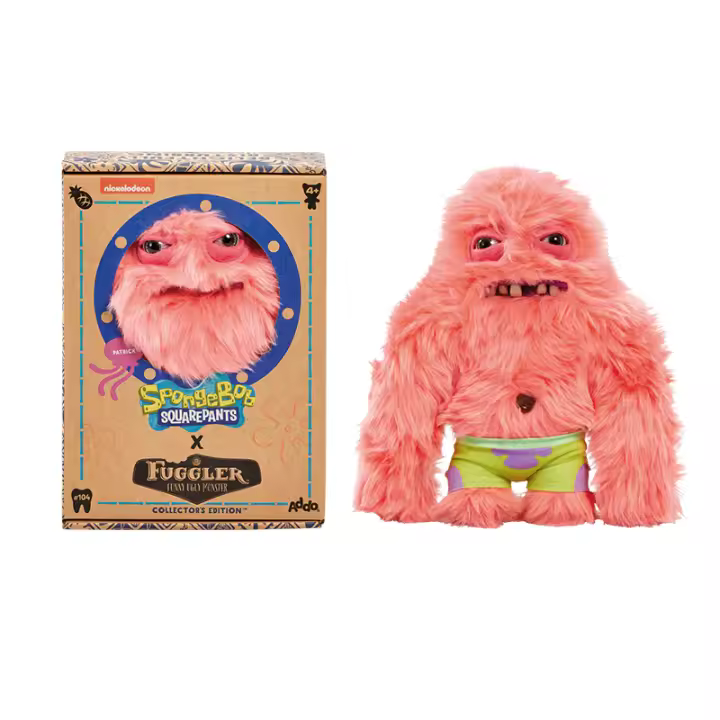 Muñeco De Peluche Original Fuggler 22cm Monstruo Feo Spongebob Squarepants Muñeco De Dientes Lindo Relleno De Algodón PP Juguetes Para Regalo Unisex - 1